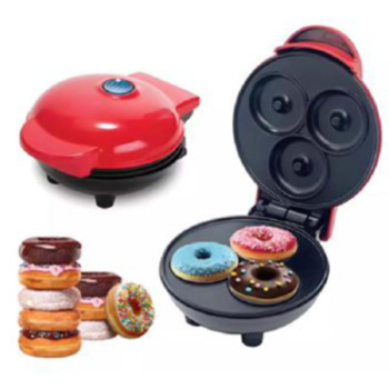 Máquina De Rosquinhas, Máquina De Pão, Mini Máquina De Waffl Cor Red Flat