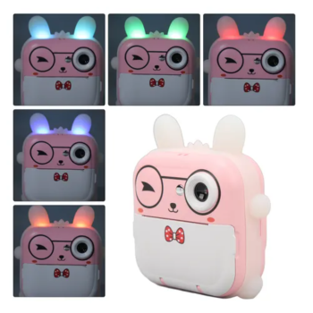 Mini Câmera Digital para Crianças com Impressão Instantânea - Modelo Fofo