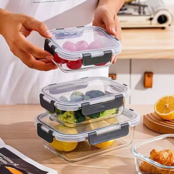 Kit marmitas de vidro 3 peças