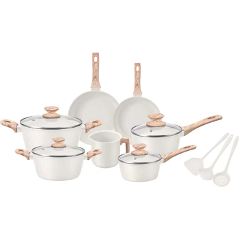 Kit de panelas de fogão de indução com 10 peças
