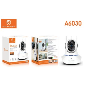 A6030 câmera segurança iP wifi robô 3 antenas Sistema visão noturna full HD 1080P