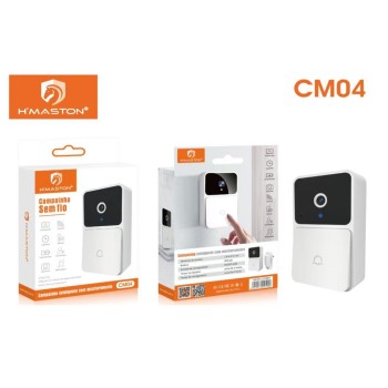 CM04 Campainha Com Câmera Vídeo Porteiro Sem Fio Wi-Fi HD Intelig