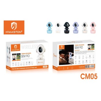 CM05 Câmera De Vídeo Wi-Fi Segurança Full HD 360° de Alcance