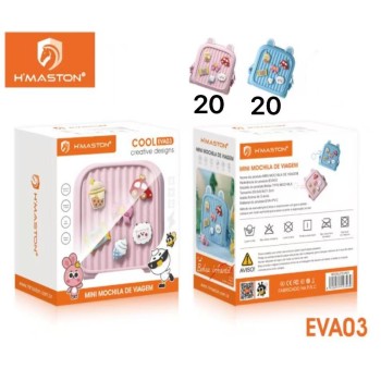 EVA03 Mochila Infantil Escolar Menina e Menino Passeio Creche Mochila Infantil