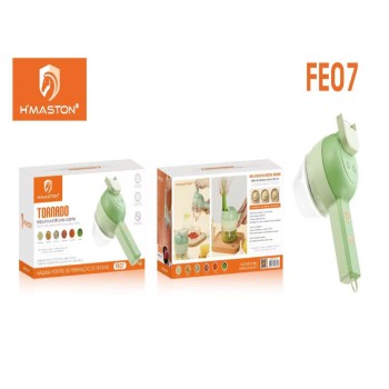 FE07 Cortador Elétrico De Legumes 4 Em 1 Sem Fio Alho Com Carregamento USB 600mah