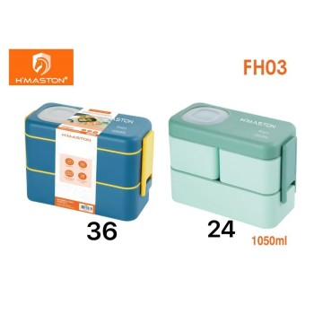 FH03 Marmita Térmica Hermética Adulto e infantil Lancheira com Talher1050ML
