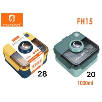 FH15 Marmita Térmica Hermética Adulto e infantil Lancheira com Talher  1000ML