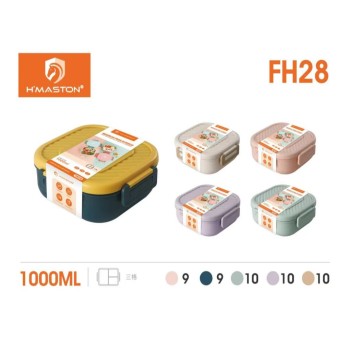 FH28 Lancheira De Aço Inoxidável De 1000 ml Para Adultos E Crianças