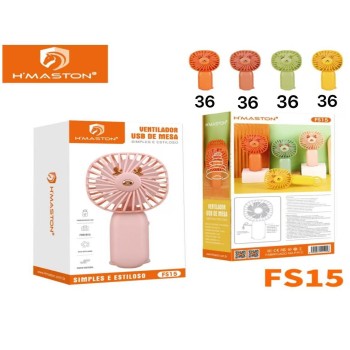 FS15 Mini Ventilador Portátil De Mão Mesa Usb Recarregável