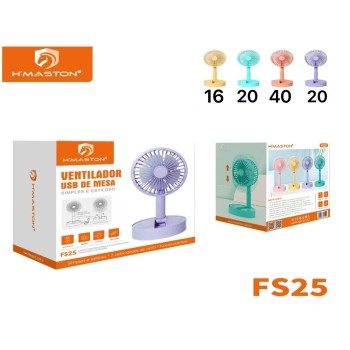 FS25 Portátil Dobrável Mini Ventilador Portátil De Mão Mesa Usb Recarregável
