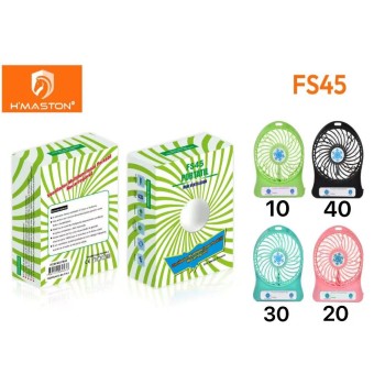FS45 Mini Ventilador Recarregável De Mesa Usb 