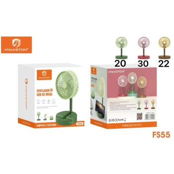 FS55 Portátil Dobrável Mini Ventilador Portátil De Mão Mesa Usb Recarregável