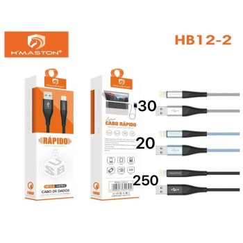 HB12-2 cabo de Carregamento 1Metros Lightning  Turbo 4.8A