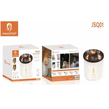 JSQ01 Difusor De Aroma Ambiente Umidificador Ar Led Vulcão 300ML