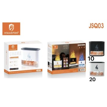 JSQ03 Difusor Umidificador Efeito Chama Pedrinhas De Cristal