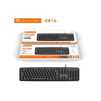 K816 teclado com fio escritório profissional pra computador conexão USB