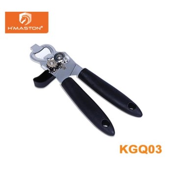 KGQ03 Abridor Lata Garrafa Manivela Profissional Inox Sem Rebarba Tipo Modelo Americano Aço Inoxidável