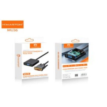 MU36 Cabo Conversor Adaptador Dvi-d 24+1 Macho P/ Vga 15pin Femea 4.8