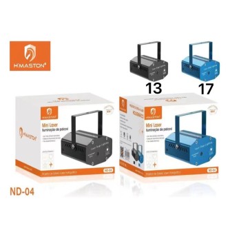 ND-04 Mini Laser Stage Lighting Projetor Raio Holografico Dj Festa Balada Luzes