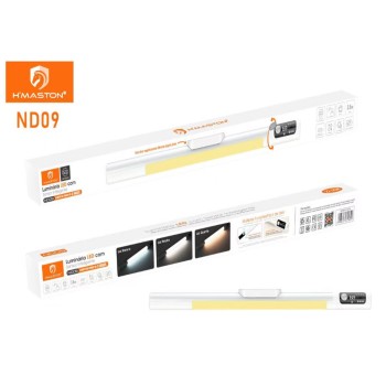 ND09 Luminária Indução Inteligente Sem Fio LED Com Sensor De Movimento e Recarregável USB 22.5CM 