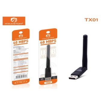 TX-01 Adaptador Recepetor Usb Wi-fi 40mbps