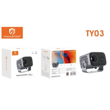 TY03 Projetor T15 Pro Portátil 4k Bluetooth Wifi Hdmi Android 11