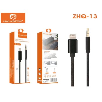 ZHQ-13 Cabo Adaptador de Áudio para iphone / P2 -1 Metro