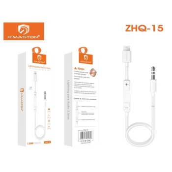 ZHQ-15 Cabo Auxiliar Alpha Para iPhone 3.5mm 1Metro
