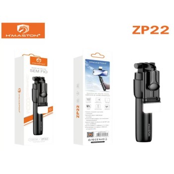 ZP22 Bastão Tripé Pau De Selfie Suporte Celular Com Controle 100cm com led luz
