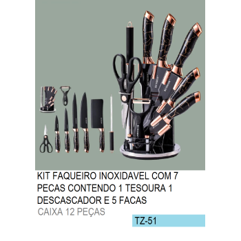 TZ-51 KIT FAQUEIRO 7 PEÇAS