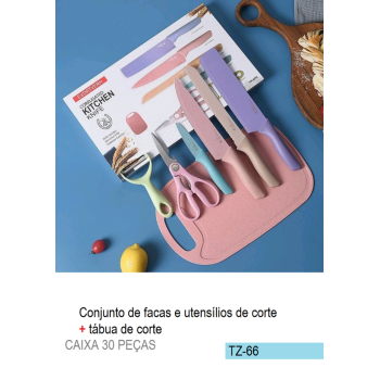 TZ-66 CONJUNTO DE FACAS COM TÁBUA
