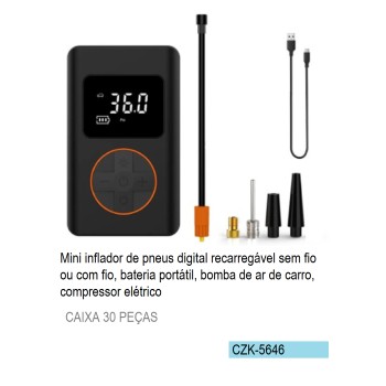 CZK-5646 MINI INFLADOR DE PNEUS DIGITAL