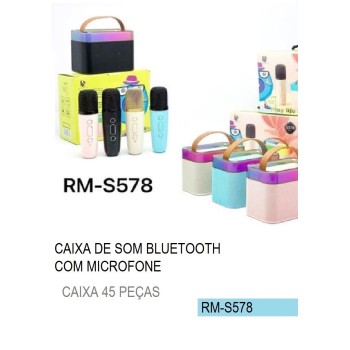 RM-S578 CAIXA DE SOM BLUETOOTH COM MICROFONE