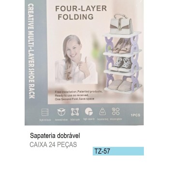 TZ-57 SAPATERIA DOBRAVEL 4 PRATELEIRAS
