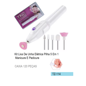 TZ-114 KIT LIXA DE UNHA ELÉTRICA 5 EM 1