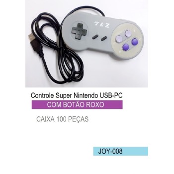 JOY-008 CONTROLE USB PC COMPATIVEL SUPER NINTENDO