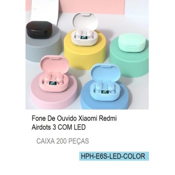 HPH-E6S-LED-COLOR FONE DE OUVIDO AIRDOTS COM LED