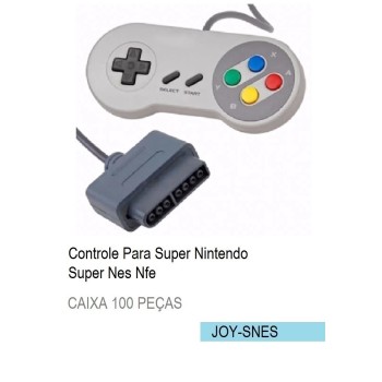 JOY-SNES CONTROLE COMPATÍVEL SUPER NINTENDO NES NFE