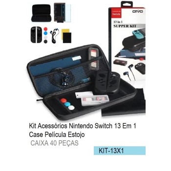 KIT-13X1 ACESSÓRIOS SWITCH 13 EM 1 CASE PELÍCULA ESTOJO