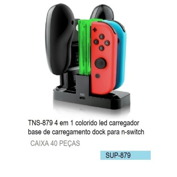 SUP-879 CARREGADOR DOCK PARA SWITCH 4 EM 1