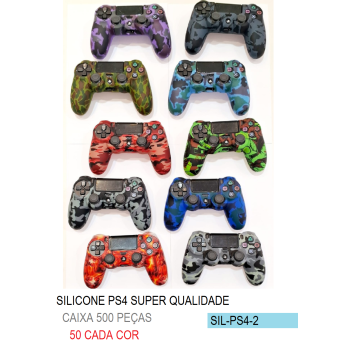 SIL-PS4-2 SILICONE PARA CONTROLE DE PS4 SUPER QUALIDADE