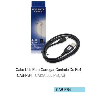 CAB-PS4 CABO USB CARREGAR CONTROLE PS4
