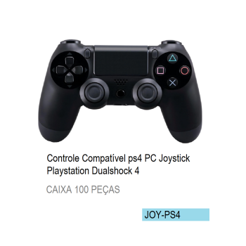 JOY-PS4 CONTROLE PARA PS4 COMPATIVEL PRETO