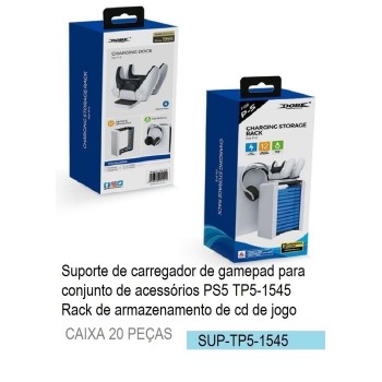 SUP-1545 SUPORTE CARREGADOR ARMAZENAMENTO DE JOGOS PARA PS5