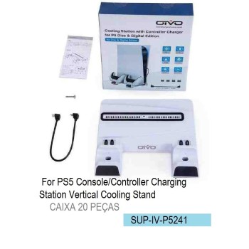 SUP-5241 COOLER SUPORTE CARREGADOR PARA PS5