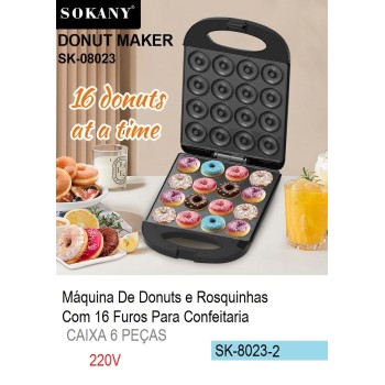 SK-8023-1 MÁQUINA DE DONUTS 16 FUROS 110V