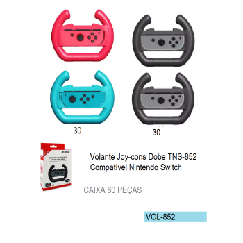 VOL-852  VOLANTE JOY-CON COMPATÍVEL NITENDO SWITCH