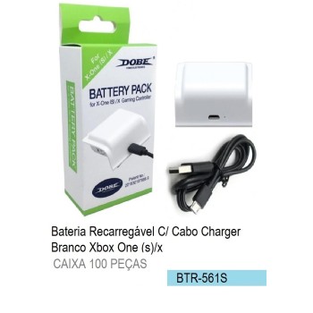BTR-561S Bateria Recarregável Para Controle Wireless De Xbox One (S)/X BRANCA