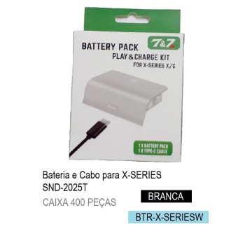 BTR-X-SERIESW BATERIA + CABO X-SERIES BRANCO