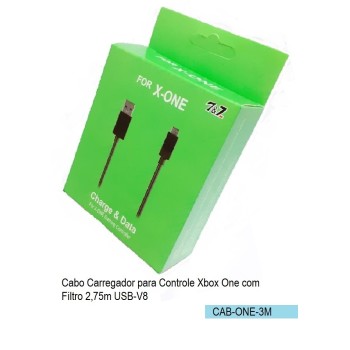 CAB-ONE-3M CABO CARREGADOR CONTROLE XBOX ONE 3 METROS